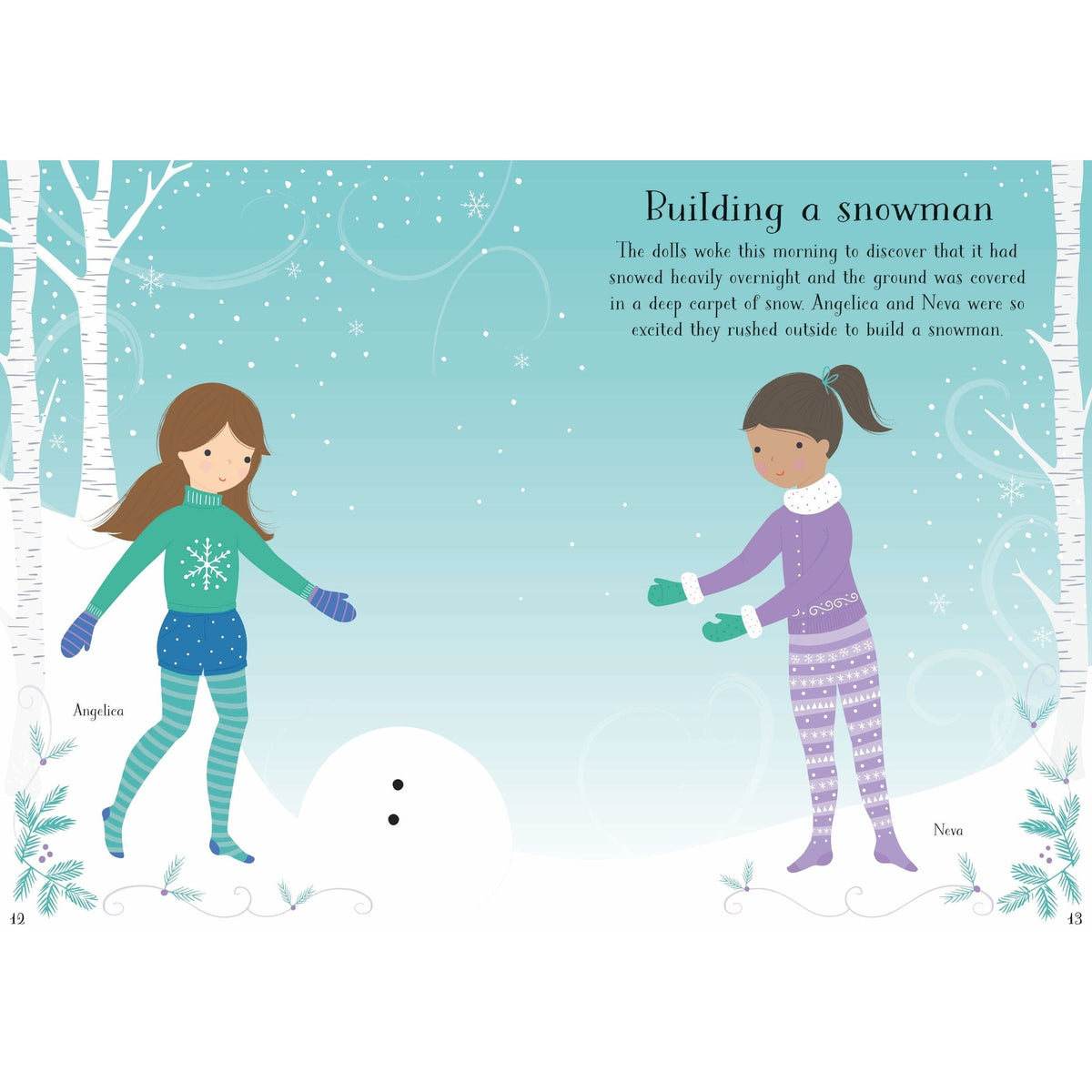 Usborne: Little Sticker Dolly Dressing Christmas Book