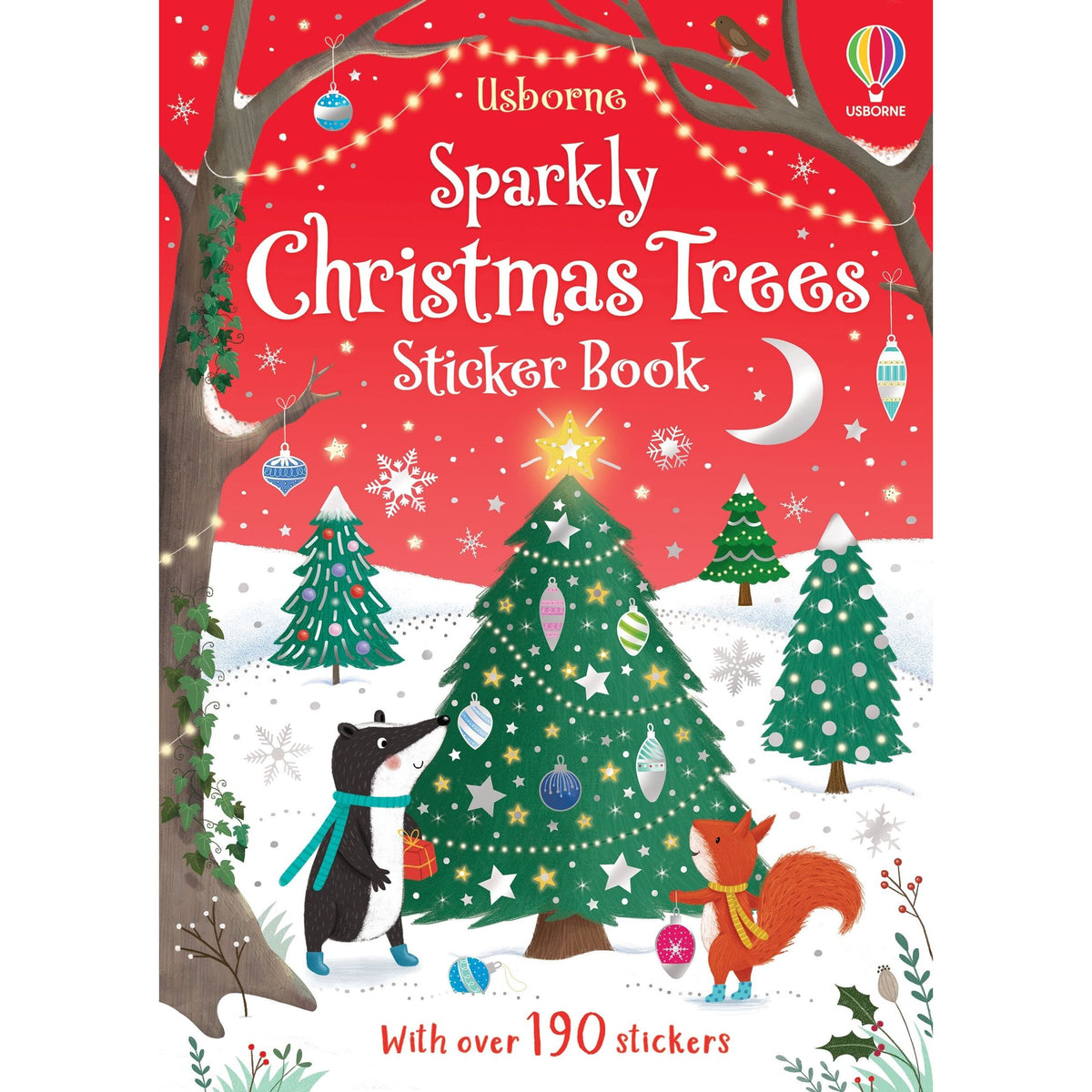 Usborne: Sparkly Christmas Trees Stick Book