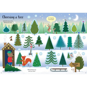 Usborne: Sparkly Christmas Trees Stick Book
