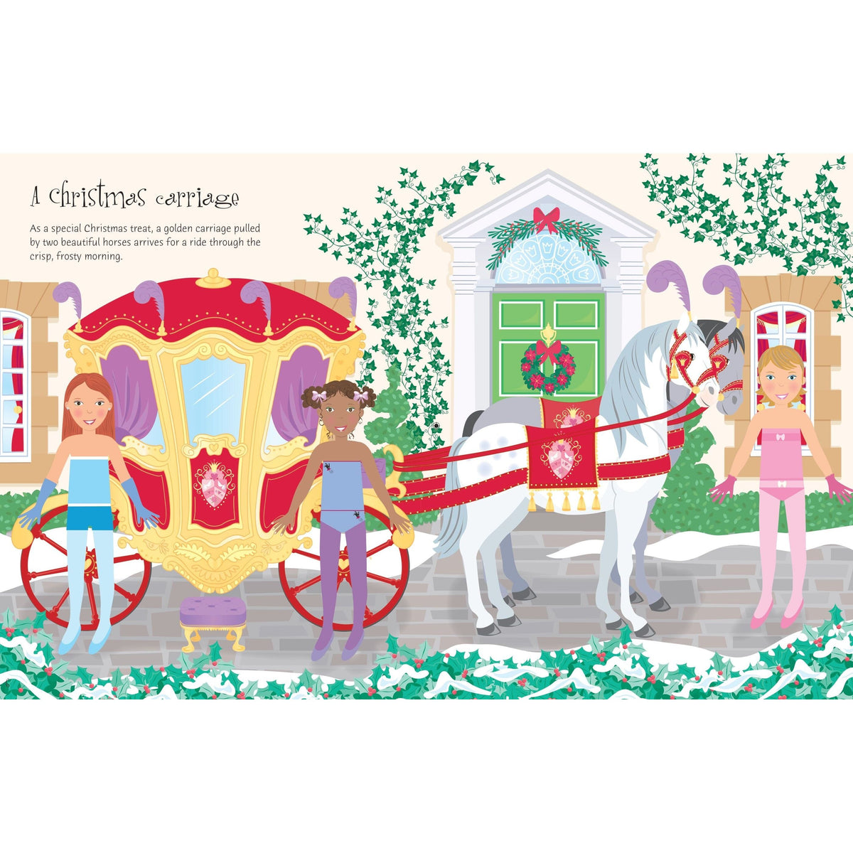 Usborne: Sticker Dolly Dressing Christmas Book