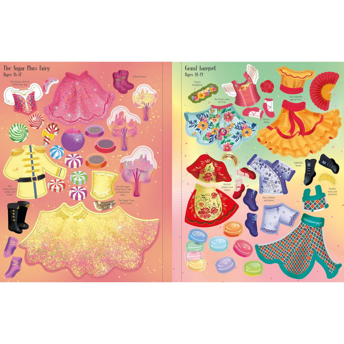 Usborne: Sticker Dolly Dressing The Nutcracker Book