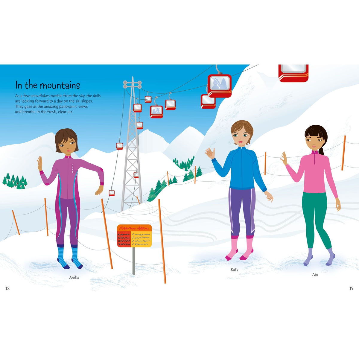 Usborne: Sticker Dolly Dressing Winter Wonderland Book