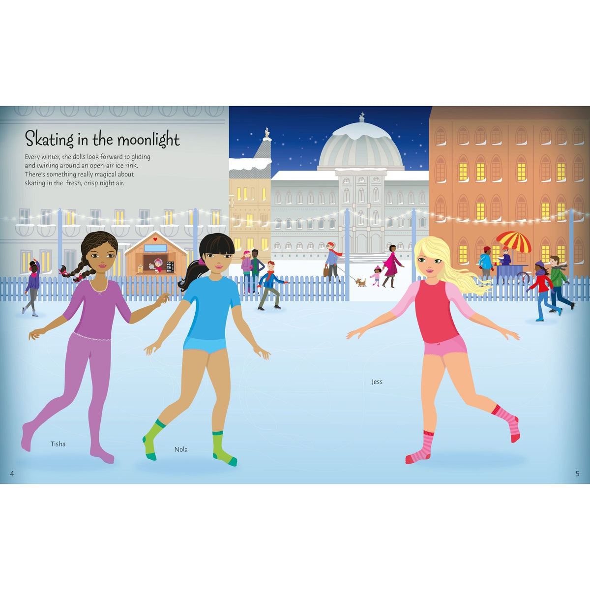 Usborne: Sticker Dolly Dressing Winter Wonderland Book