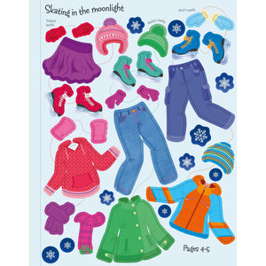 Usborne: Sticker Dolly Dressing Winter Wonderland Book