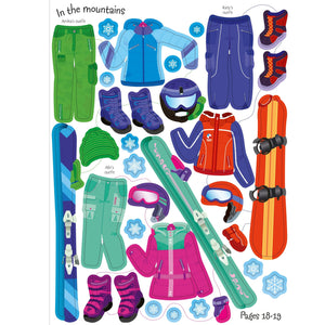 Usborne: Sticker Dolly Dressing Winter Wonderland Book