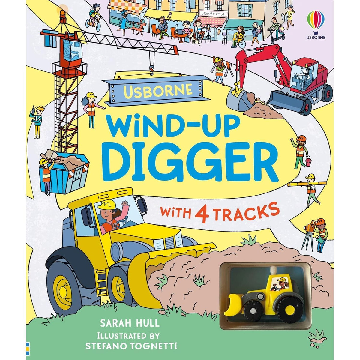 Usborne Wind-Up Digger Book and Toy Combo