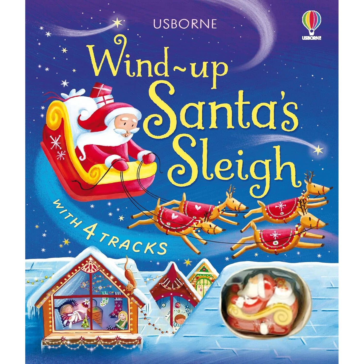 Usborne Wind-Up Santa's Sleigh Book and Toy Combo