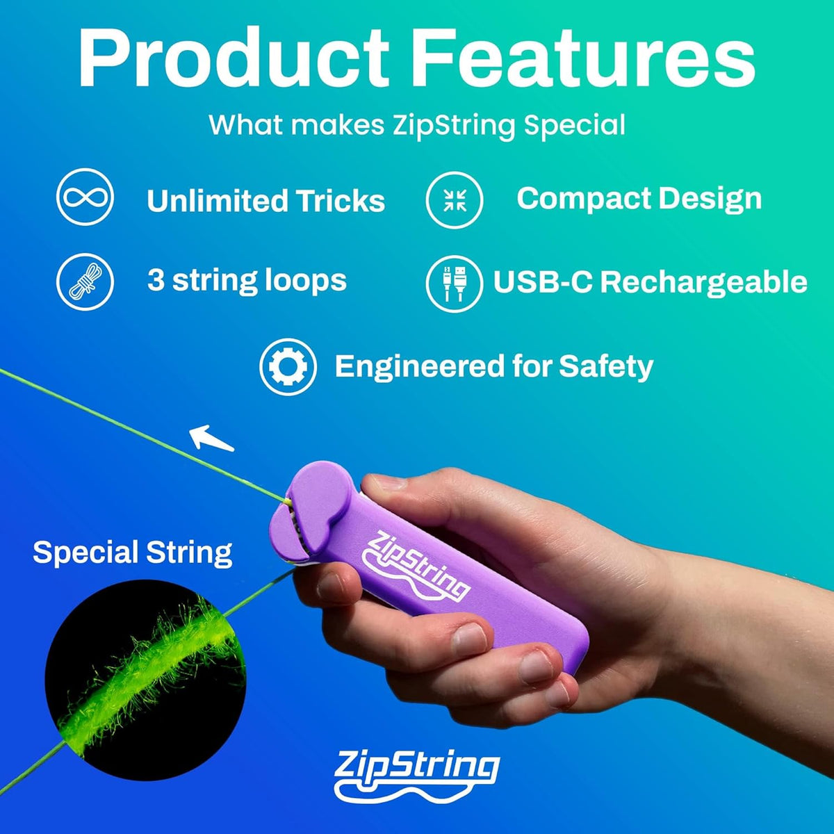 ZipString® The Orignal- Vivacious Violet