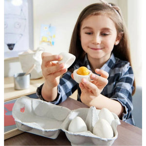 Wooden Eggs with Removable Yolk by Haba