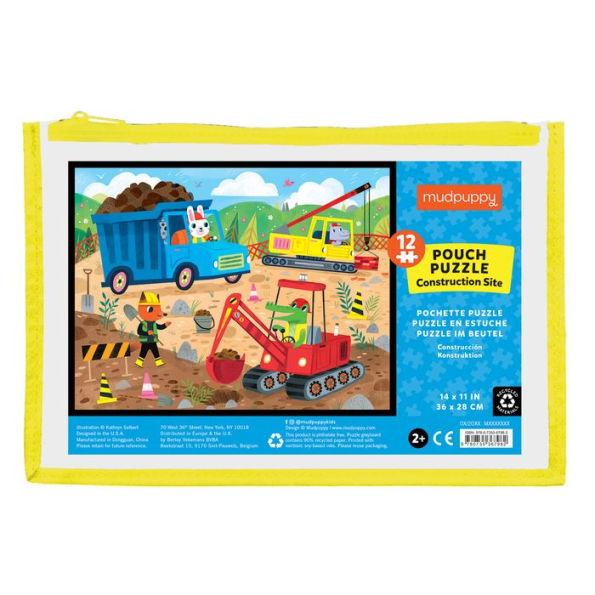12-Piece Puzzle Pouch -- Construction Site