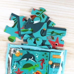 12-Piece Puzzle Pouch -- Under the Sea