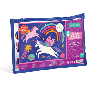 12-Piece Puzzle Pouch -- Unicorn Magic
