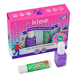 Angel's Delight -- Holiday Nail Polish and Lip Shimmer Set by Klee Kids