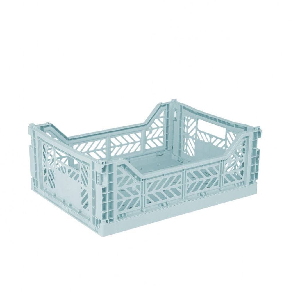 Aykasa Medium Folding Crate in Arctic Blue