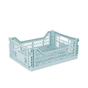 Aykasa Medium Folding Crate in Arctic Blue