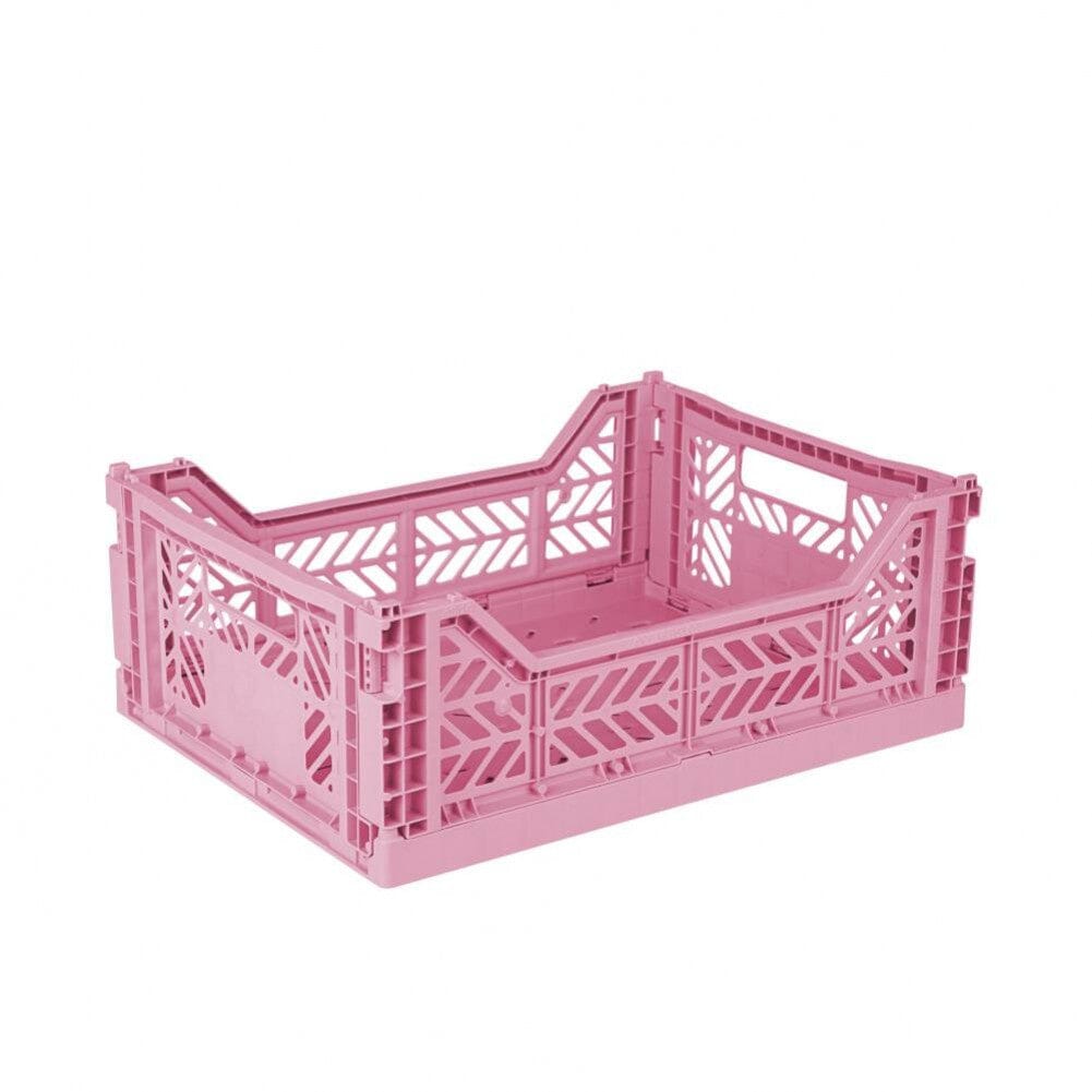 Aykasa Medium Folding Crate in Baby Pink