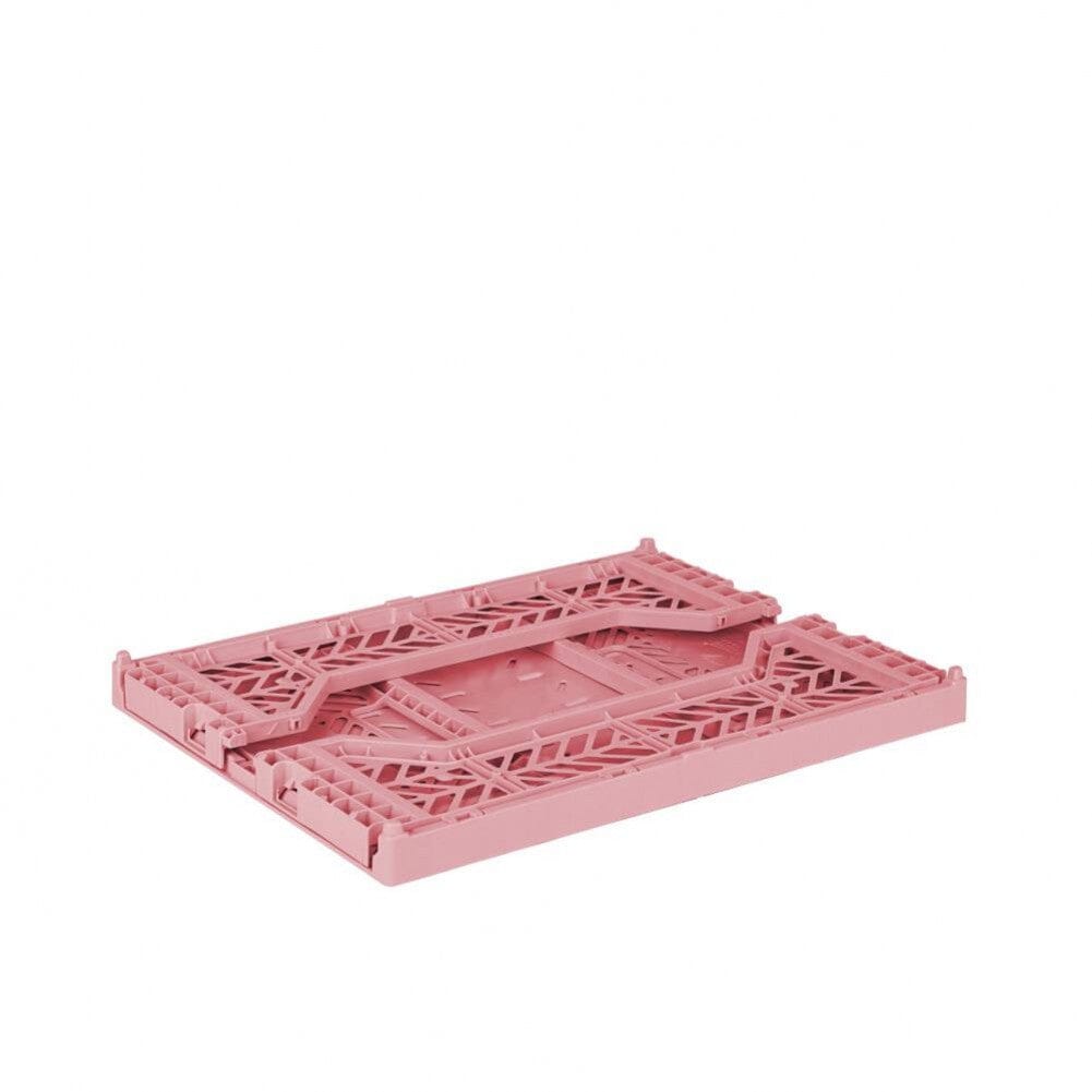 Aykasa Medium Folding Crate in Baby Pink