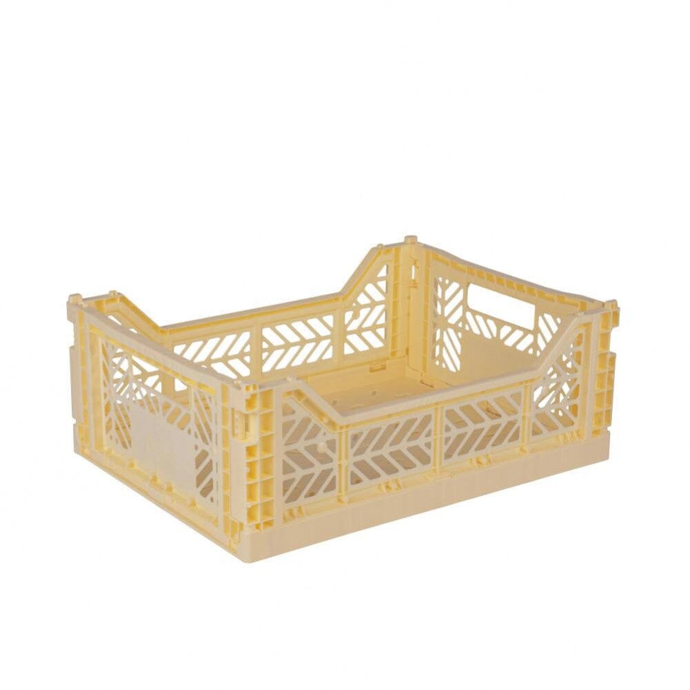 Aykasa Medium Folding Crate in Banana