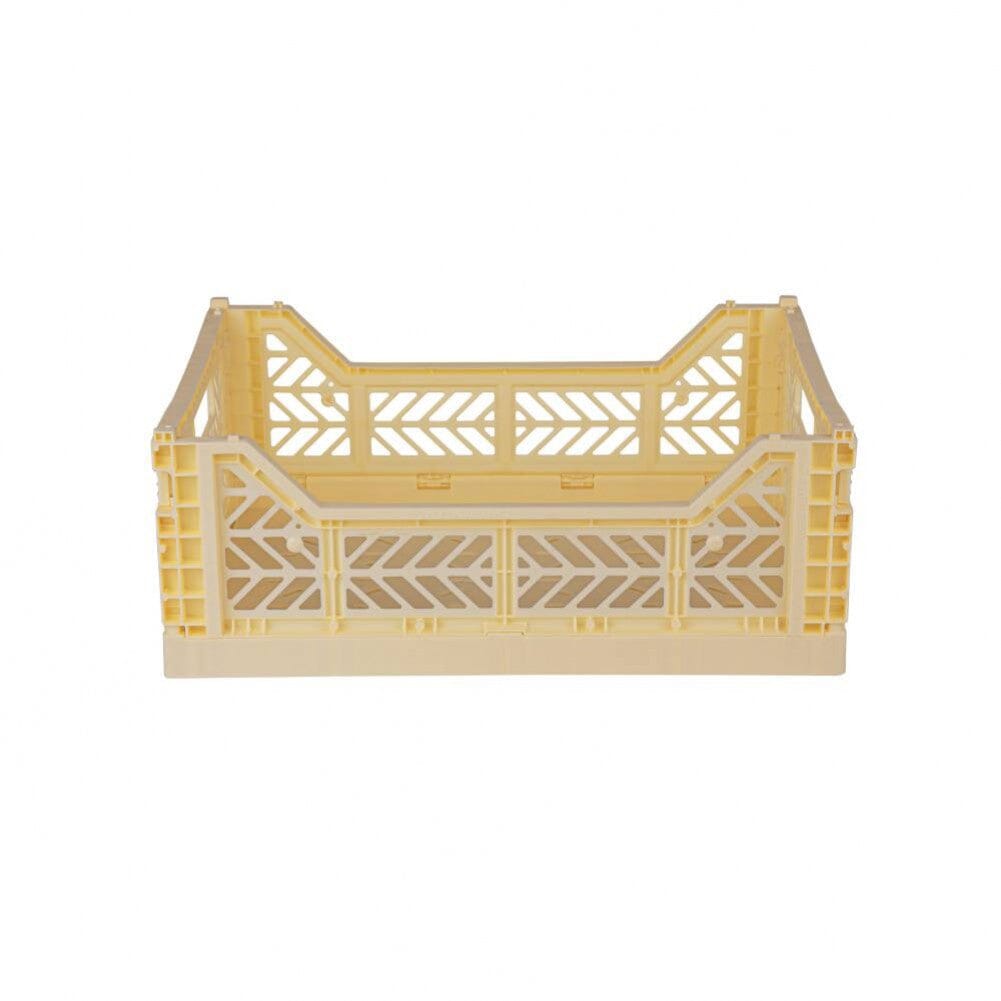 Aykasa Medium Folding Crate in Banana