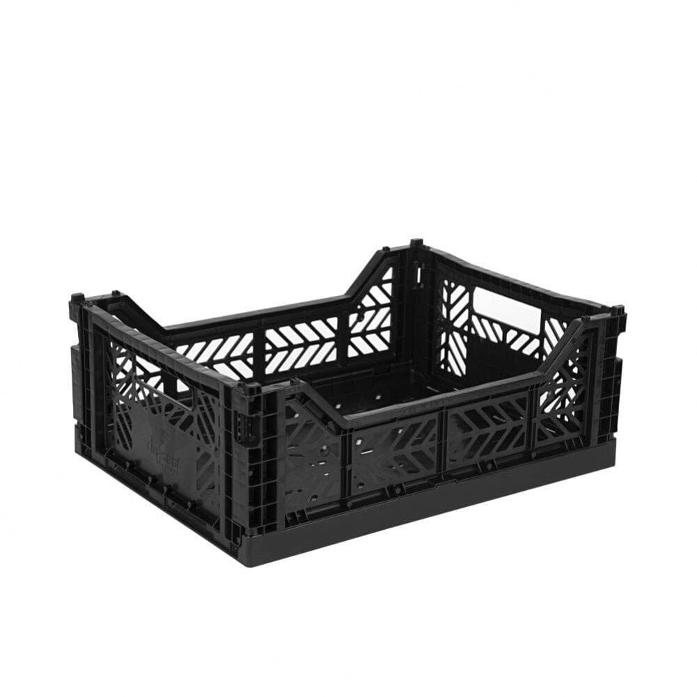 Aykasa Medium Folding Crate in Black