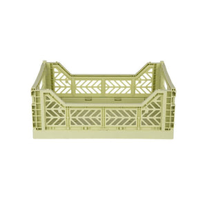 Aykasa Medium Folding Crate in Lime Cream