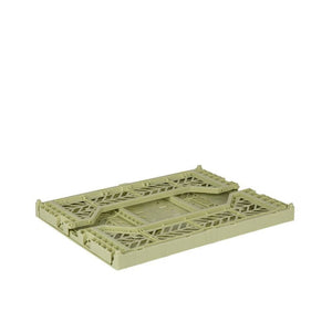 Aykasa Medium Folding Crate in Lime Cream