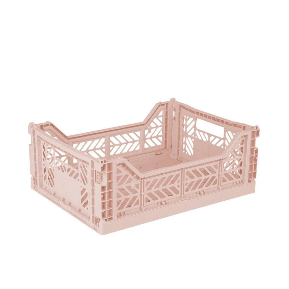 Aykasa Medium Folding Crate in Milk Tea