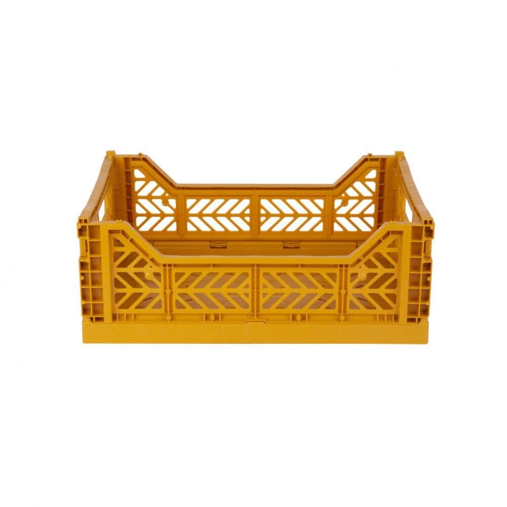 Aykasa Medium Folding Crate in Mustard