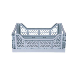 Aykasa Medium Folding Crate in Pale Blue