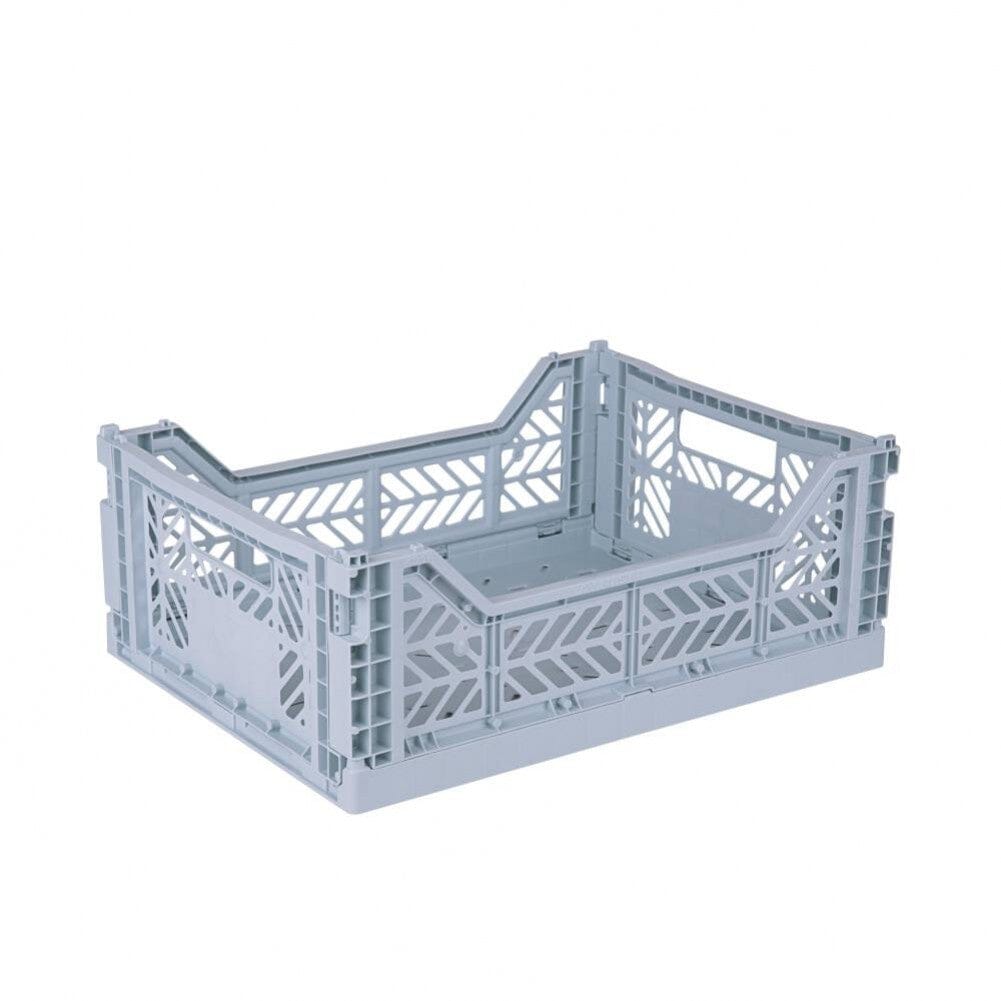 Aykasa Medium Folding Crate in Pale Blue
