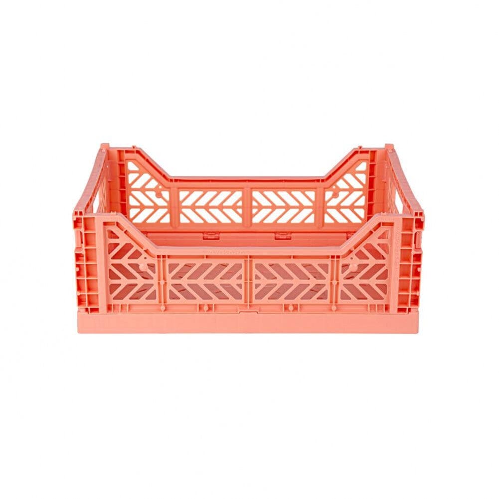 Aykasa Medium Folding Crate in Salmon