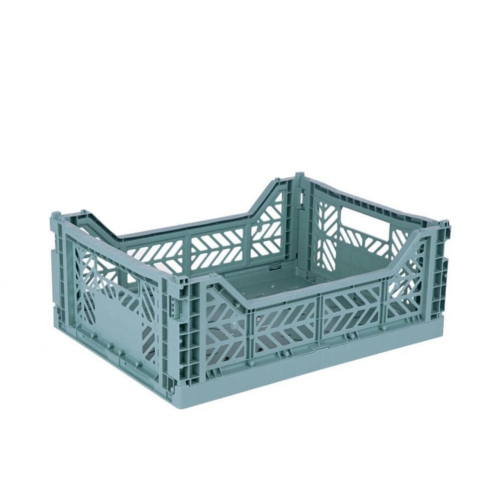 Aykasa Medium Folding Crate in Teal