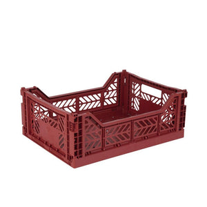 Aykasa Medium Folding Crate in Tile Red