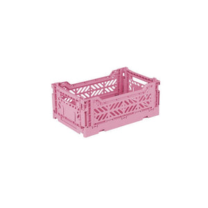 Aykasa Small Folding Crate in Baby Pink