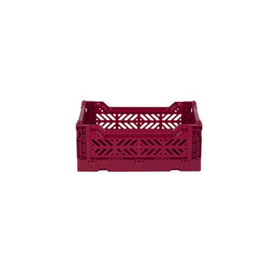 Aykasa Small Folding Crate in Chili Pepper