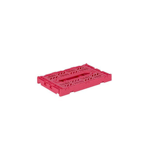 Aykasa Small Folding Crate in Dark Pink