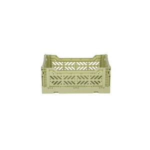 Aykasa Small Folding Crate in Lime Cream