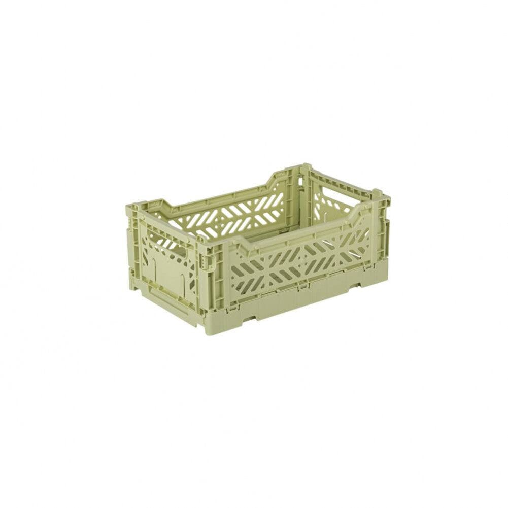 Aykasa Small Folding Crate in Lime Cream