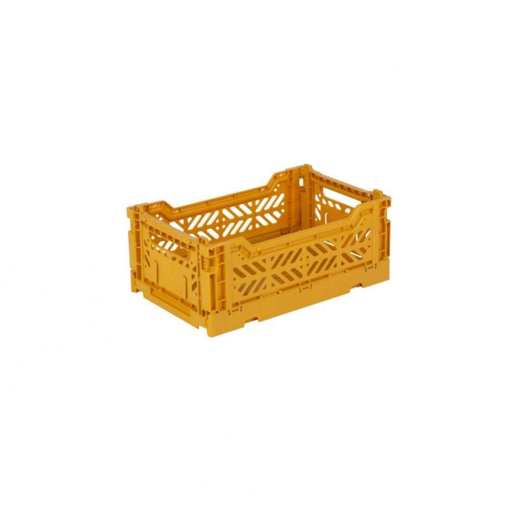 Aykasa Small Folding Crate in Mustard