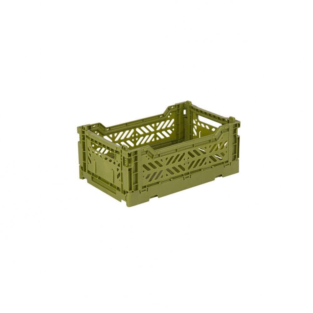 Aykasa Small Folding Crate in Olive