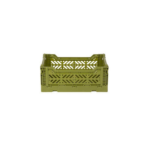 Aykasa Small Folding Crate in Olive