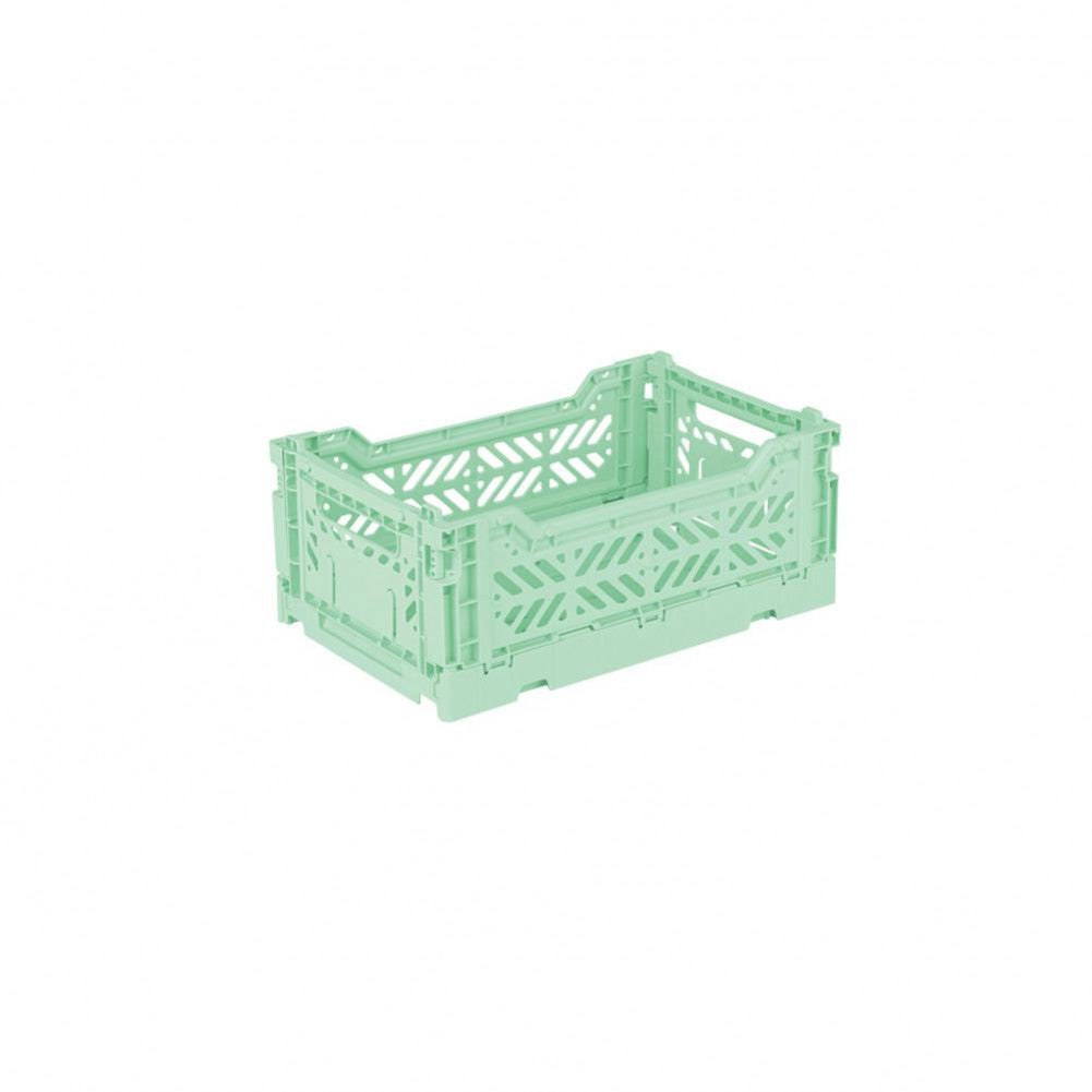 Aykasa Small Folding Crate in Warm Mint