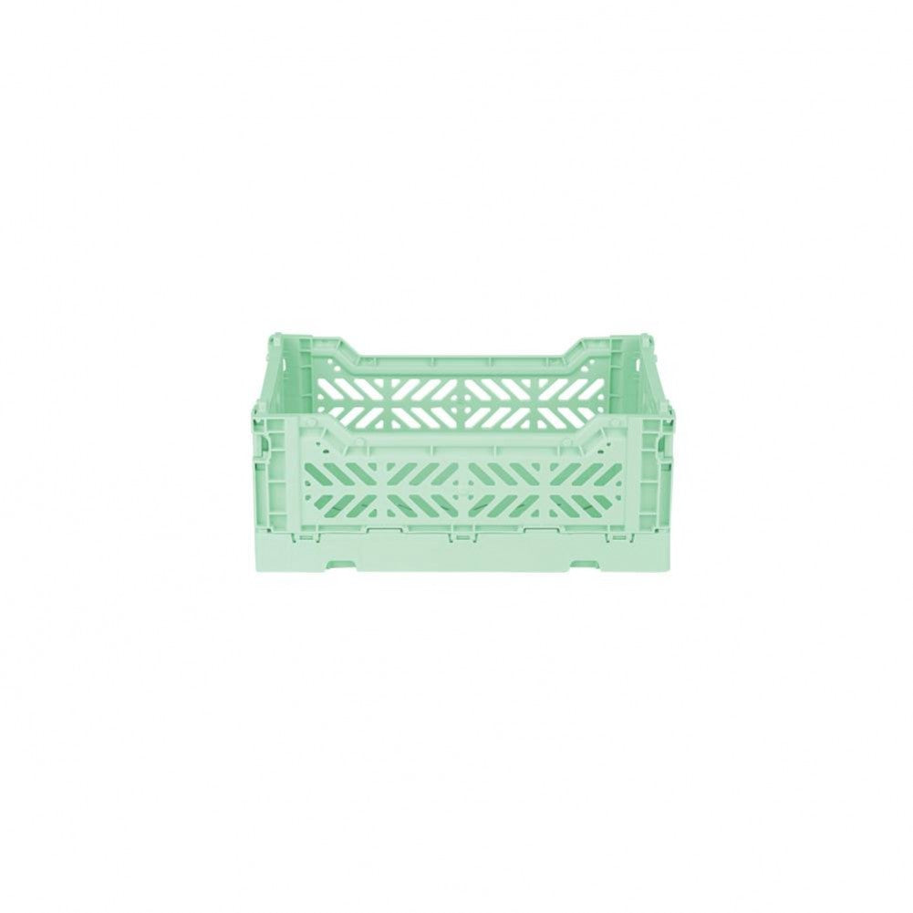 Aykasa Small Folding Crate in Warm Mint