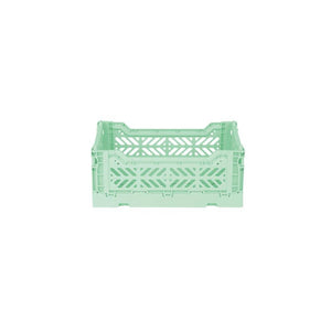 Aykasa Small Folding Crate in Warm Mint