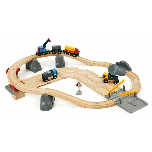 BRIO 33210 Rail & Road Stone Quarry Set