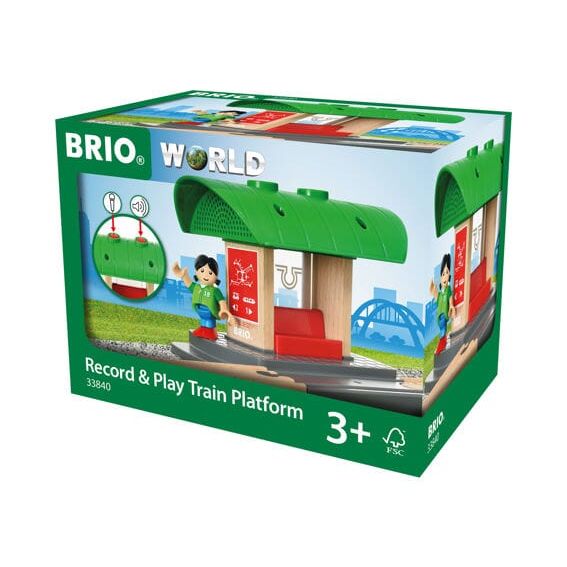 Brio record & play treinstation | houten treinbaan onderdelen