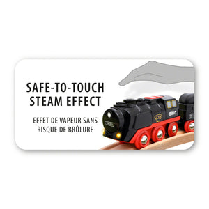 BRIO 33884 Battery-Operated Steaming Engine