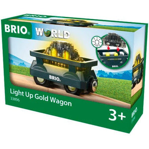 BRIO 33896 Light Up Gold Wagon