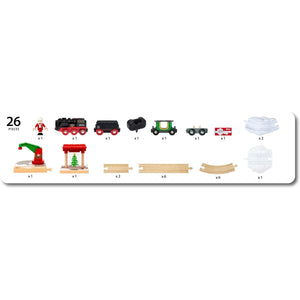 BRIO 36014 Christmas Steaming Train Set