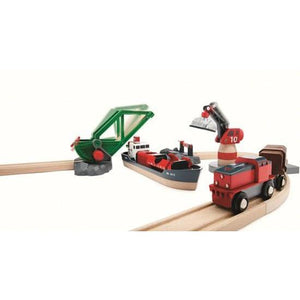 moveable bridge and boat